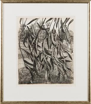 AUNE MIKKONEN, etsning, signerad och daterad -73, numrerad 4/70.