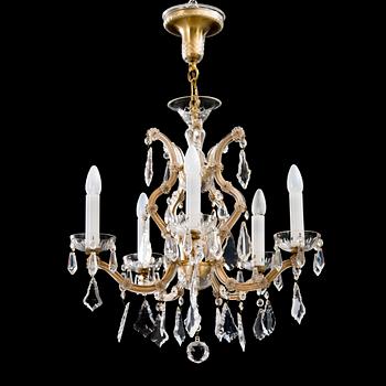 A Maria Theresa-style chandelier from the latter half of the 20th century.