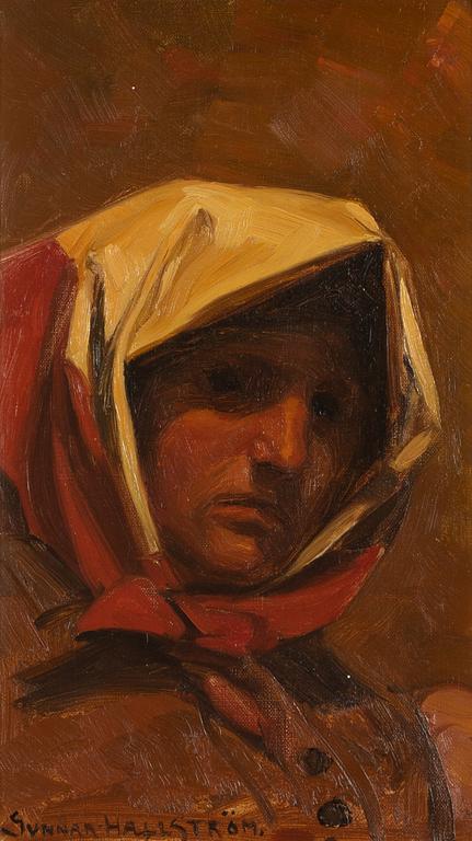 Gunnar Hallström, oil on canvas, signed.