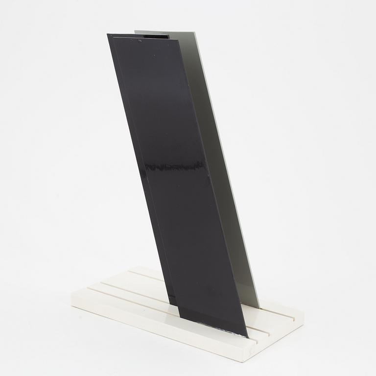 Lars-Erik Falk, a painted metal sculpture, signed and dated 1986.