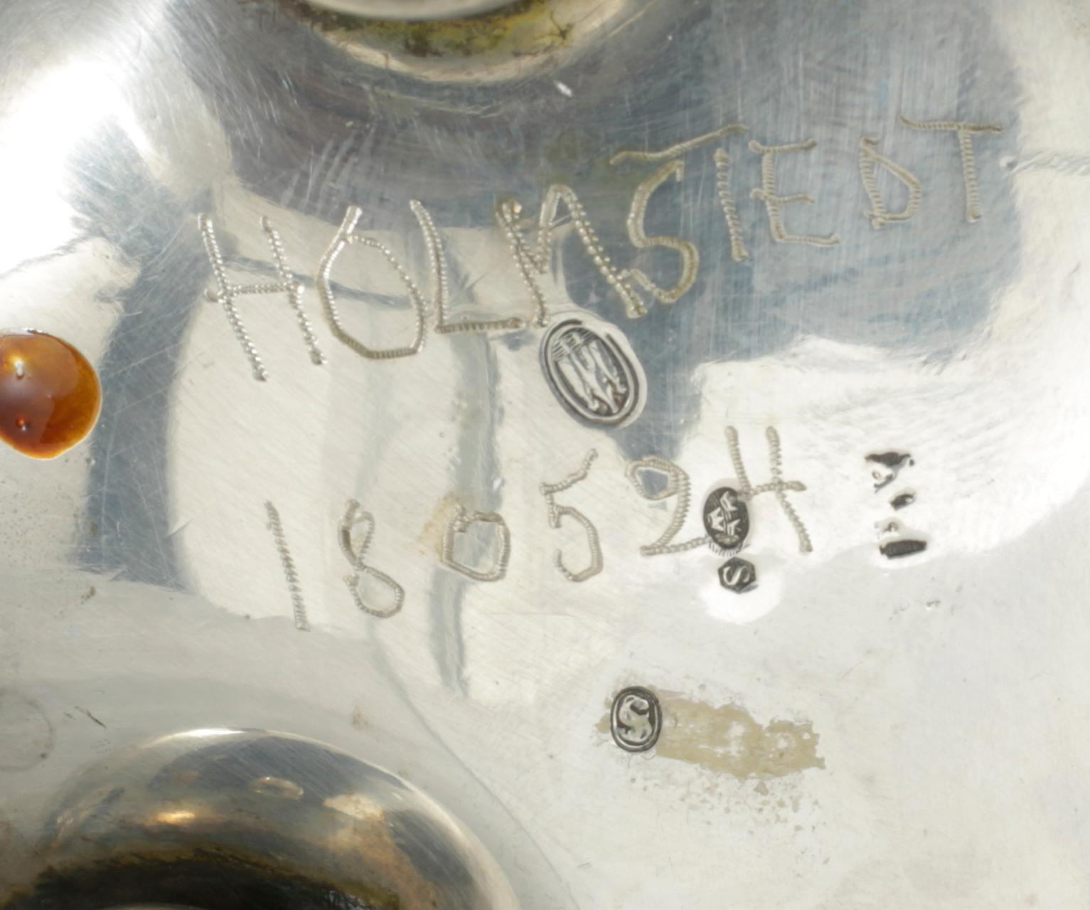 BÄGARE 4 st SAMT POKAL, silver, bla England, 1900-tal. Vikt tot ca 796 gram.
