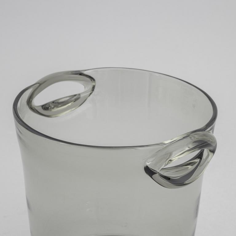 Nils Landberg, a glass champagne/wine cooler, Orrefors, 1950s.