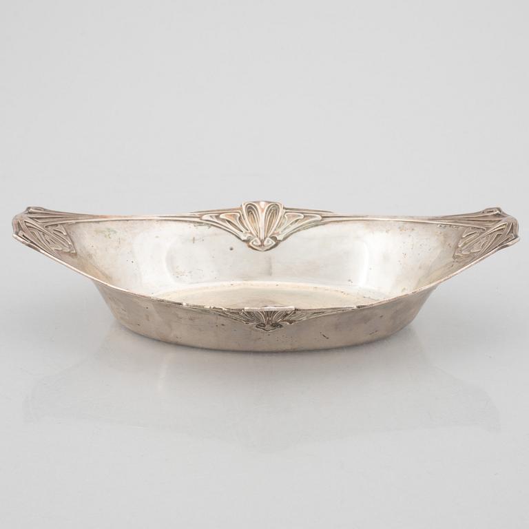 Skål, silver, jugend, Carl Andreas Kjernås, Göteborg 1918.