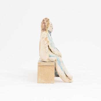 Lisa Larson, skulptur, stengods, signerad och daterad -81.