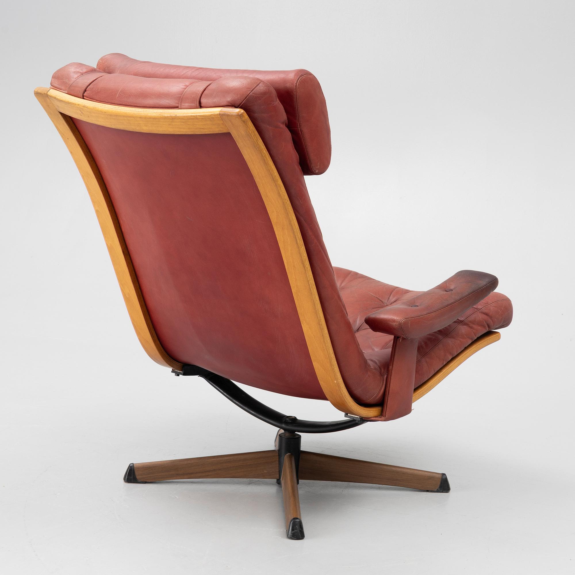 Armchair, "Dolphin", Göte Möbler, Gnosjö, second half of the 20th century.