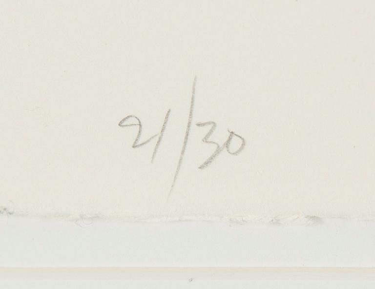 SAM FRANCIS, lithograph, signed and numbered 21/30.