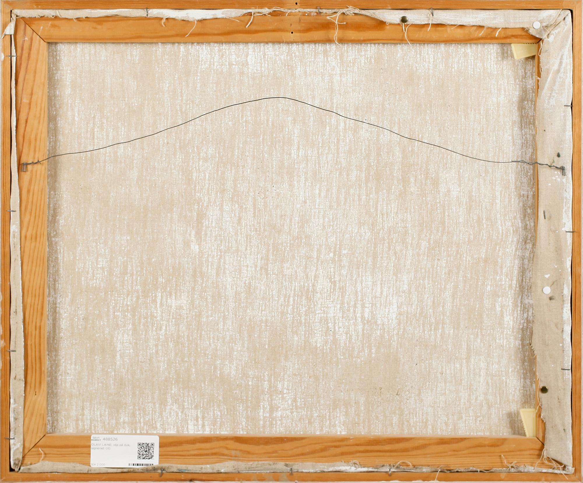 OLAVI LAINE, olja på duk, signerad.