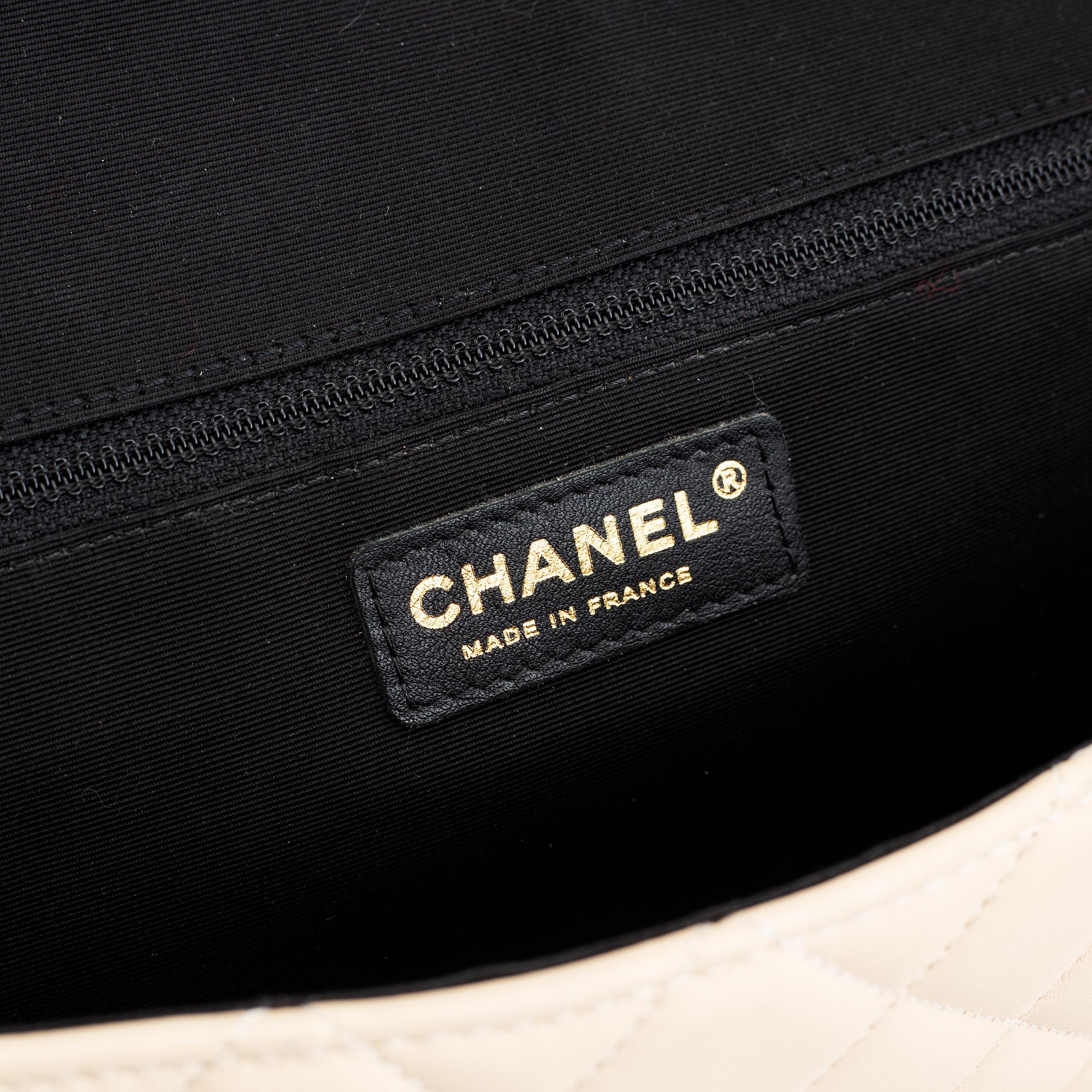 Chanel, a two tone quilted leather 'Flap Bag', 2014-15.
