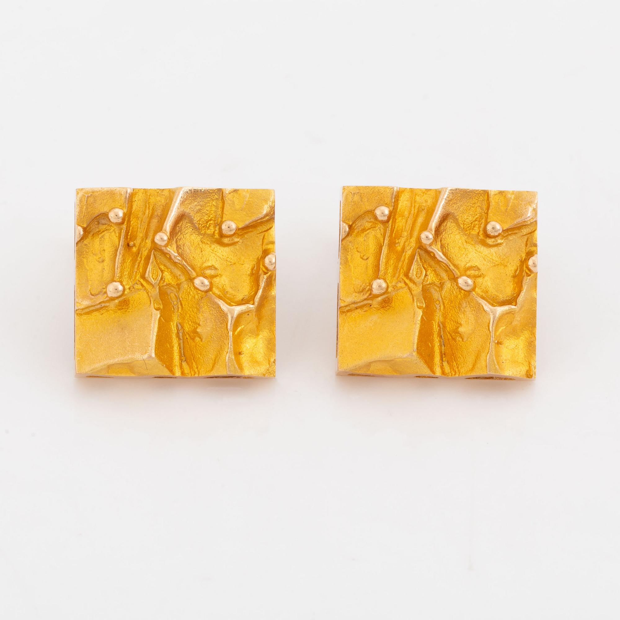 14K gold cufflinks, Finland.