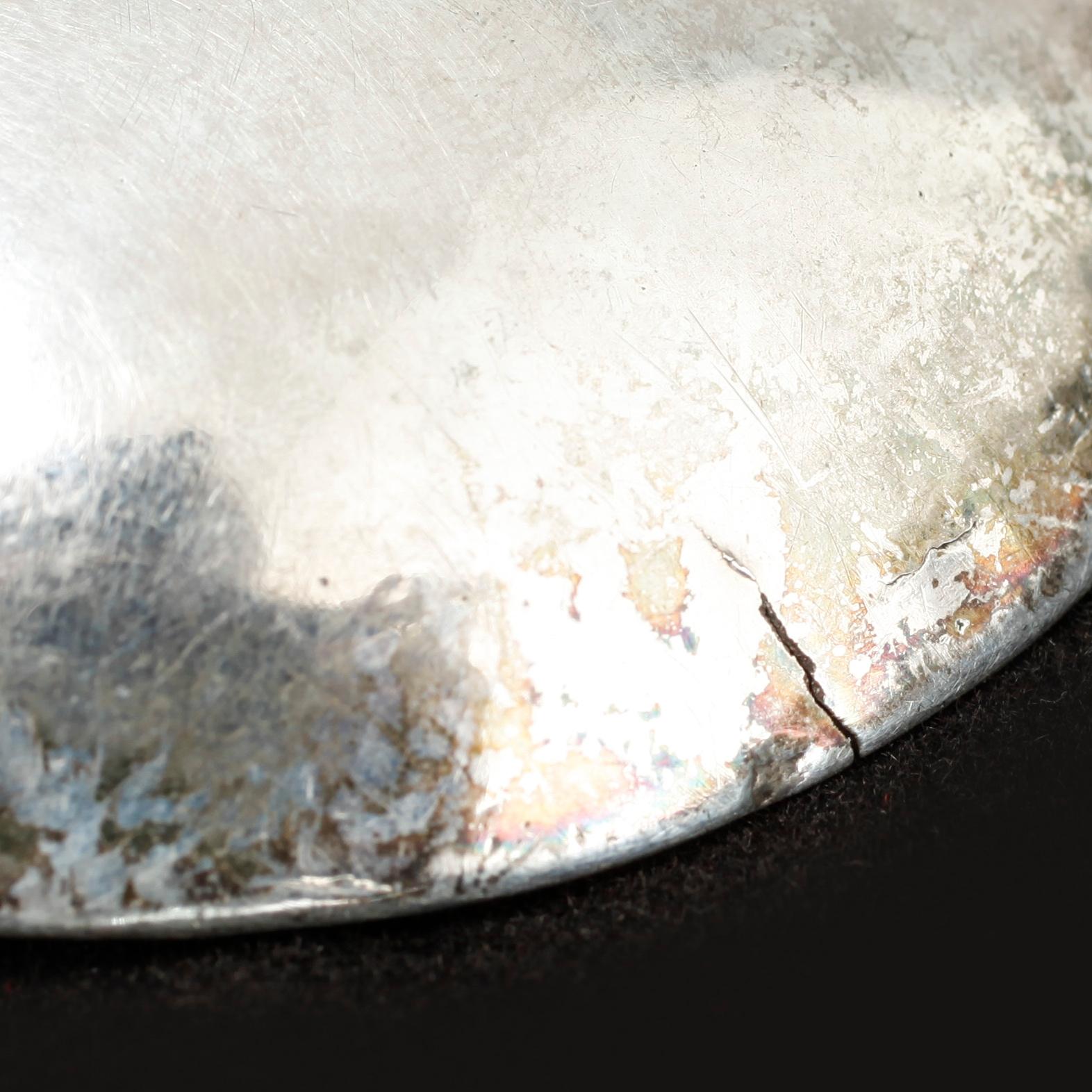 A Swedish 16th century parcel-gilt silver spoon, unmarked.
