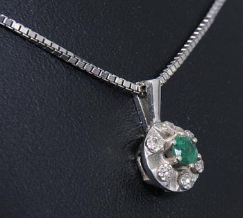 HALSBAND, brilljanter samt vitguld.