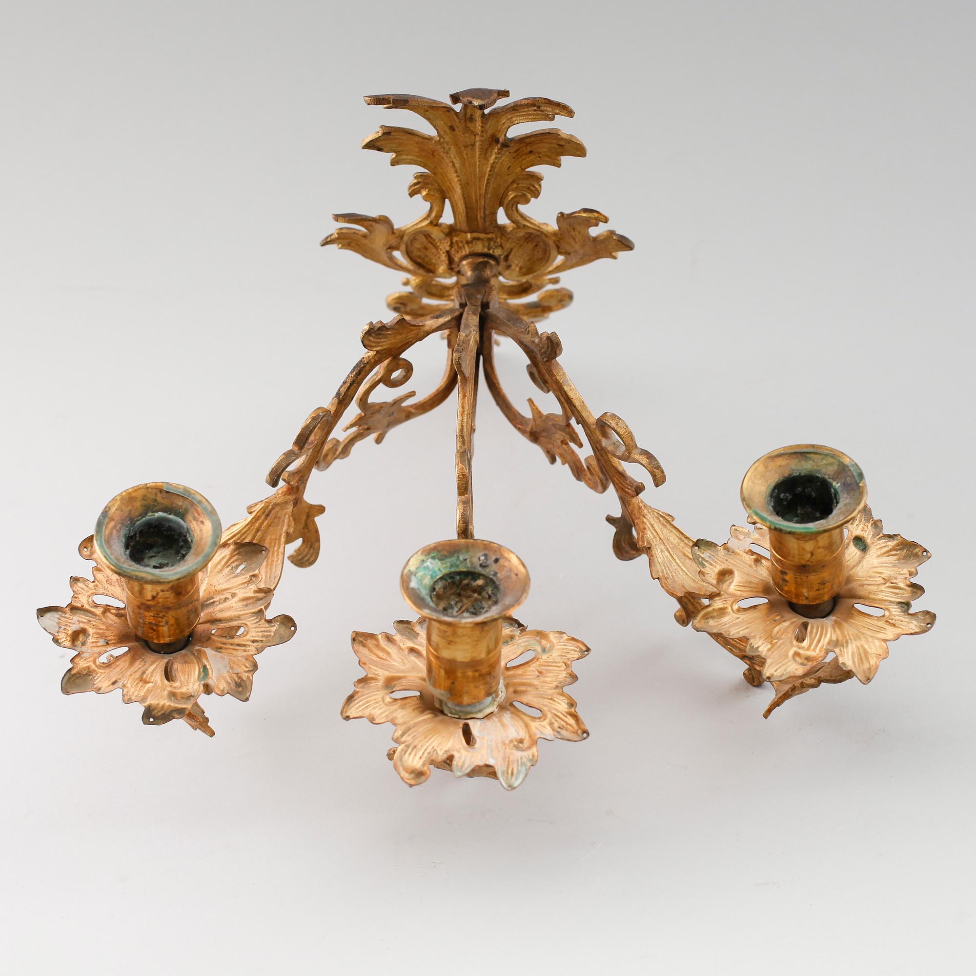 VÄGGAPPLIQUE, nyrokoko, 1800-talets andra hälft.