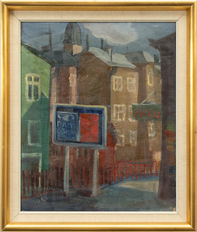 Pelle Åberg, Street scene from Hagalund.