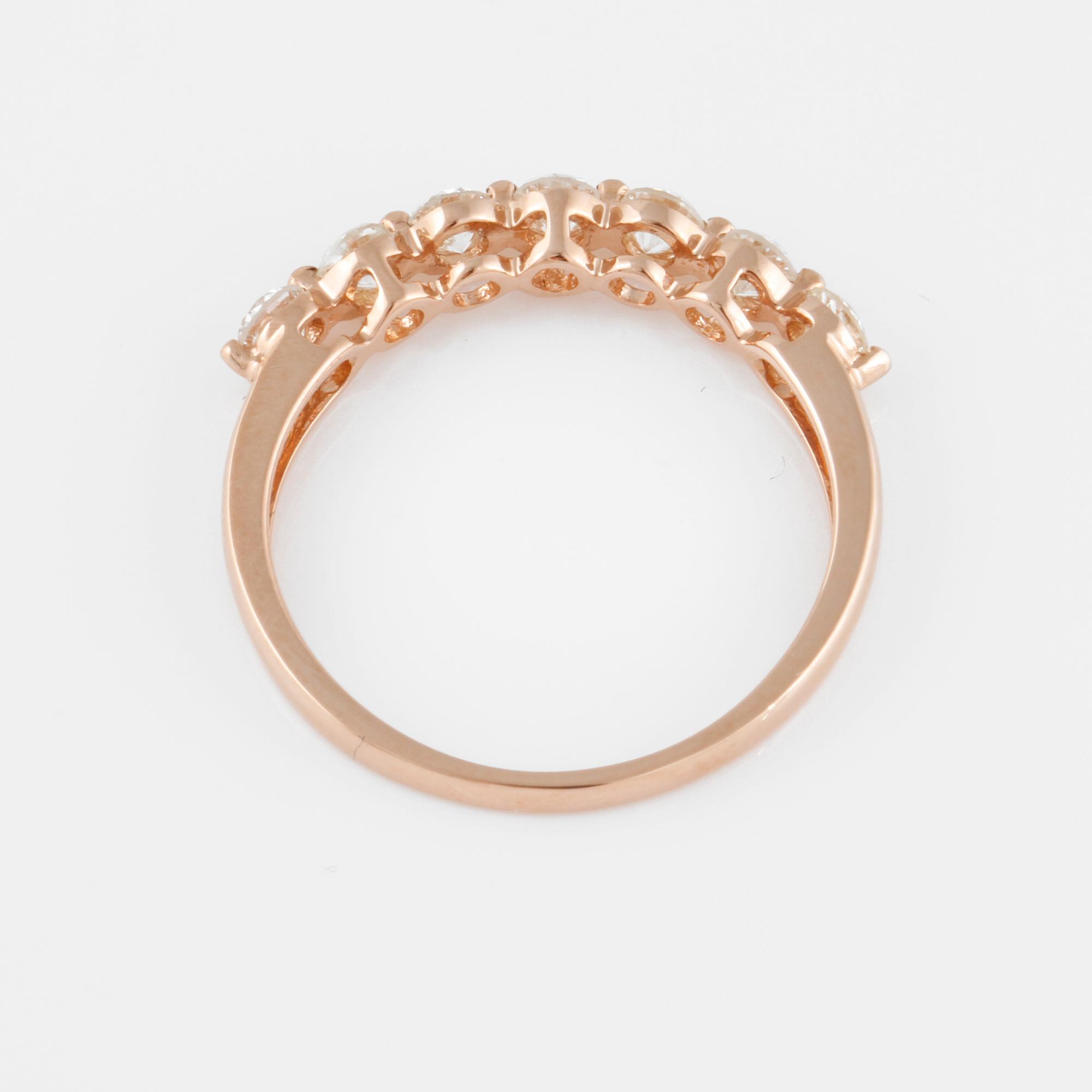 RING, med briljantslipade diamanter 0.573 ct.