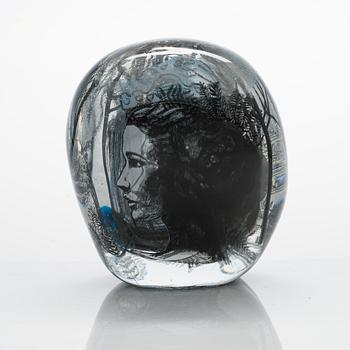 Sini Majuri, a glass sculpture 'Midsummer', signed Sini Majuri Suomenlinna 2021.