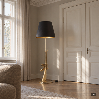 Philippe Starck, golvlampa, "Lounge Gun M 16" för Flos, 2000-tal.