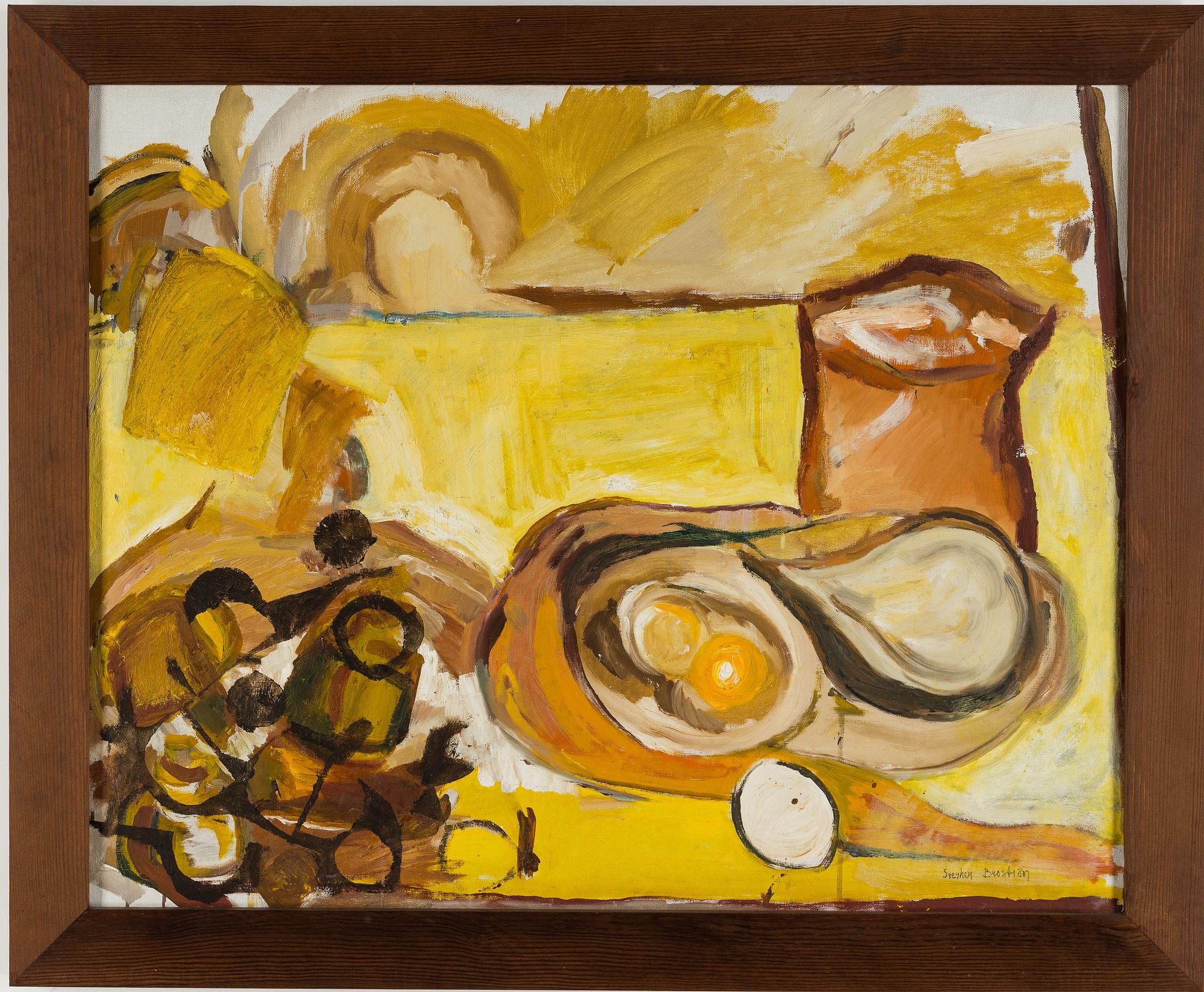 SVERKER BROSTRÖM, oil on canvas, signed.