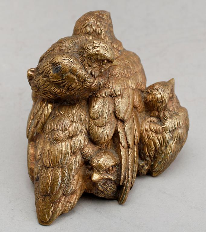 SKULPTUR, wienerbrons, märkt Schutz, tidigt 1900-tal.