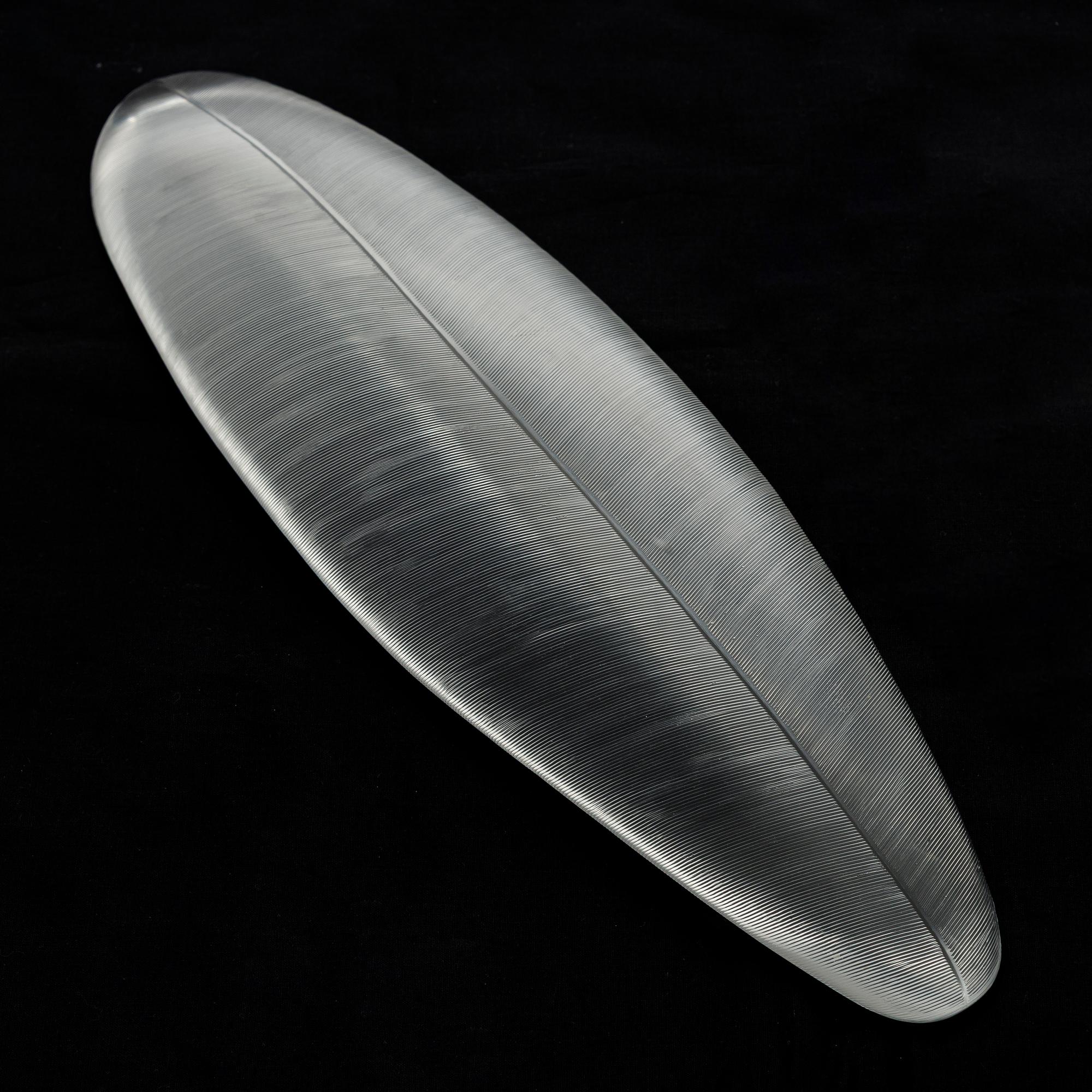 Tapio Wirkkala, a '3869' art object 'Feather' signed Tapio Wirkkala Iittala -55.
