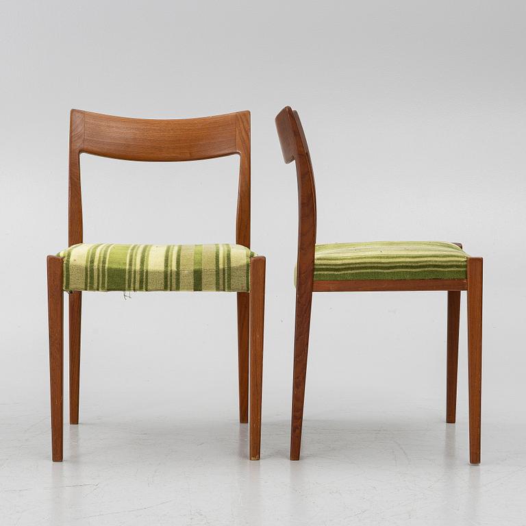 Yngve Ekström, 3 chairs, “Kontiki”, Troeds, second half of the 20th century.
