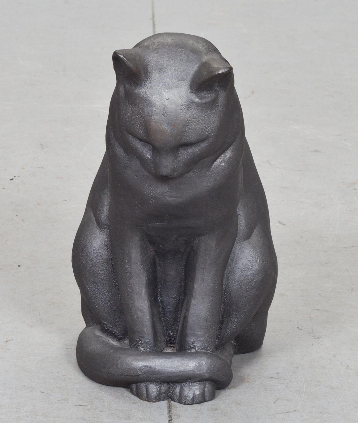 SKULPTUR, gjutjärn, "Jönssons katt", Anders Jönsson, Svenskt Tenn. 1900-tal.