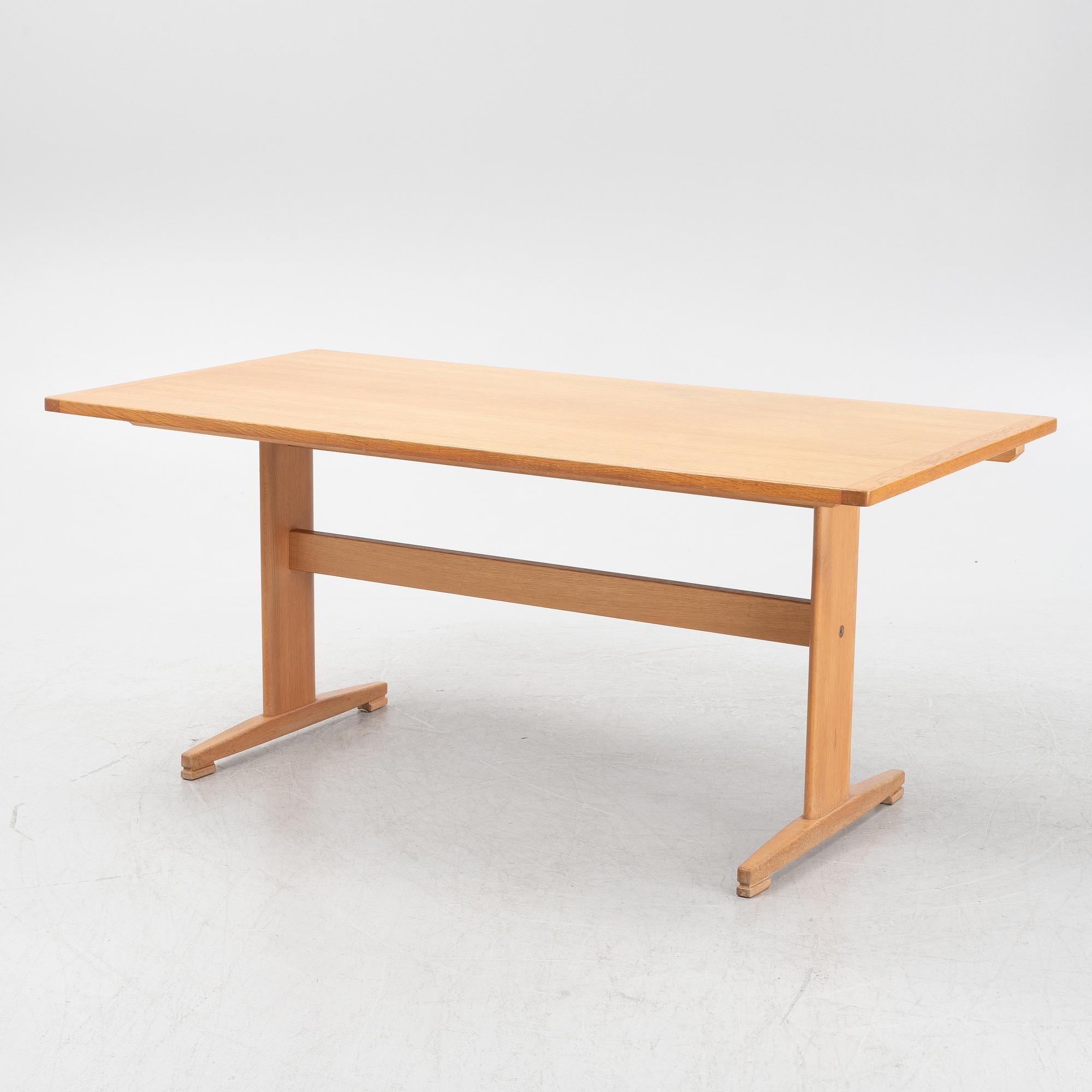 An oak dining table from Ulferts Tibro, 1960s/70s.