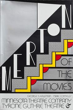 ROY LICHTENSTEIN,  AFFISCH, "Merton of the Movies"AP Signerad och daterad 1968.