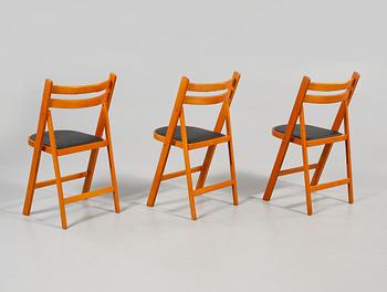 FÄLLSTOLAR, 3 st, daterade 1966.