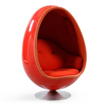 AN "OVALIA"  EASY CHAIR BY HENRIK THOR-LARSEN FOR TORLAN; AB, STAFFANSTORP.