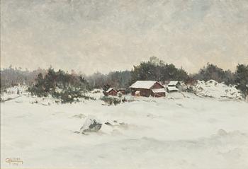 Rolf Mellström, winter landscape.