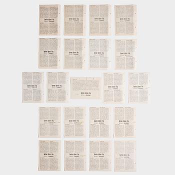 Idol cards, "Sportens stjärnor", including Cassius Clay, Nacka Skoglund and others, Hemmets Journal, 1960s.