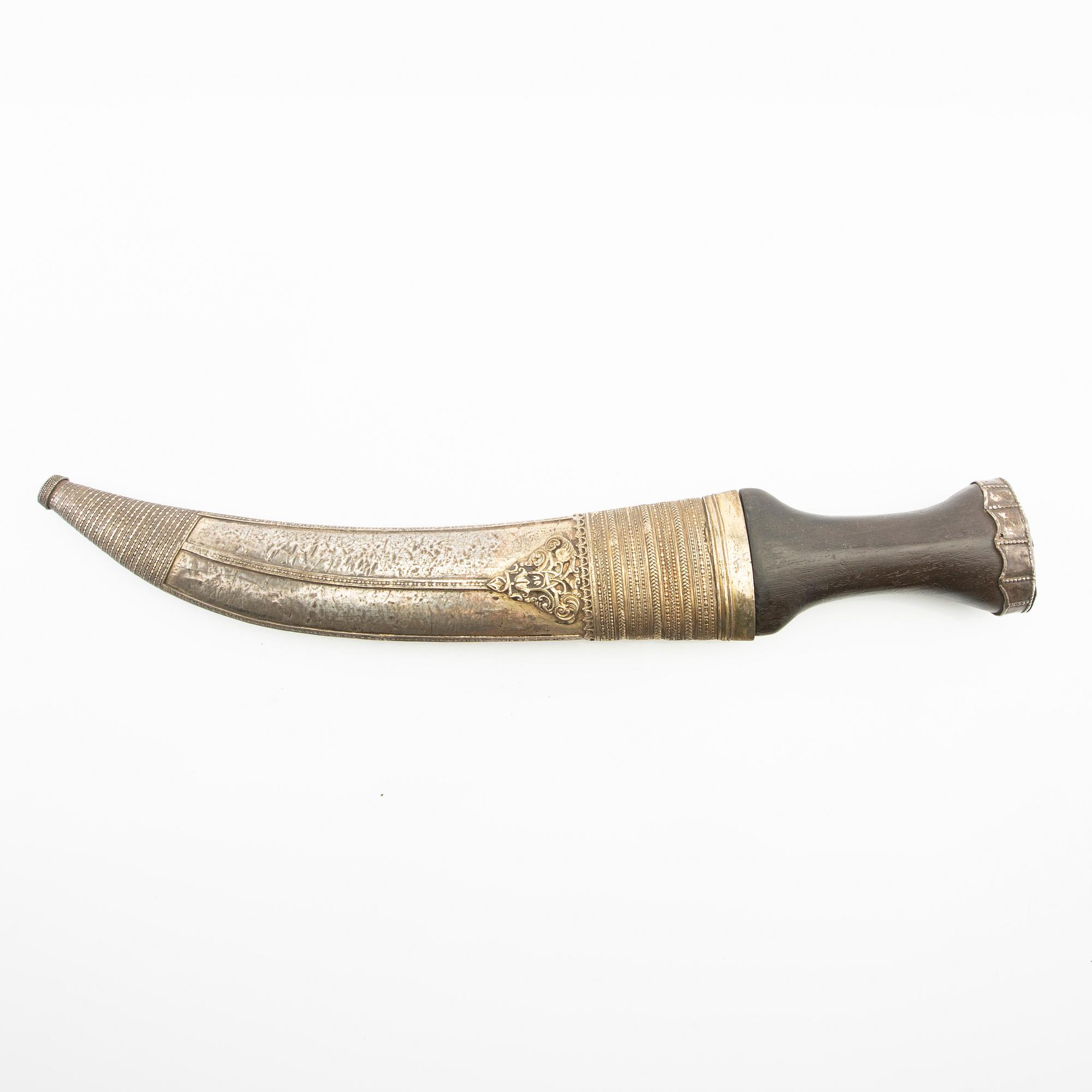 Jambya / dolk, kurdisk, östra Turkiet / norra Irak omkring 1850.