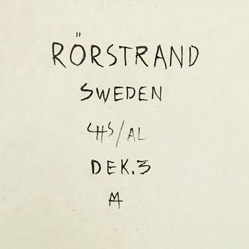 Carl-Harry Stålhane, & Aune Laukkanen, Bowl, Faience, Rörstrand, second half of the 20th century.