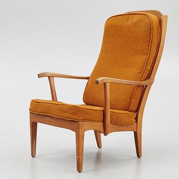 Carl Malmsten, a "Stora Fjäderbrickan" armchair, mid 20th century.