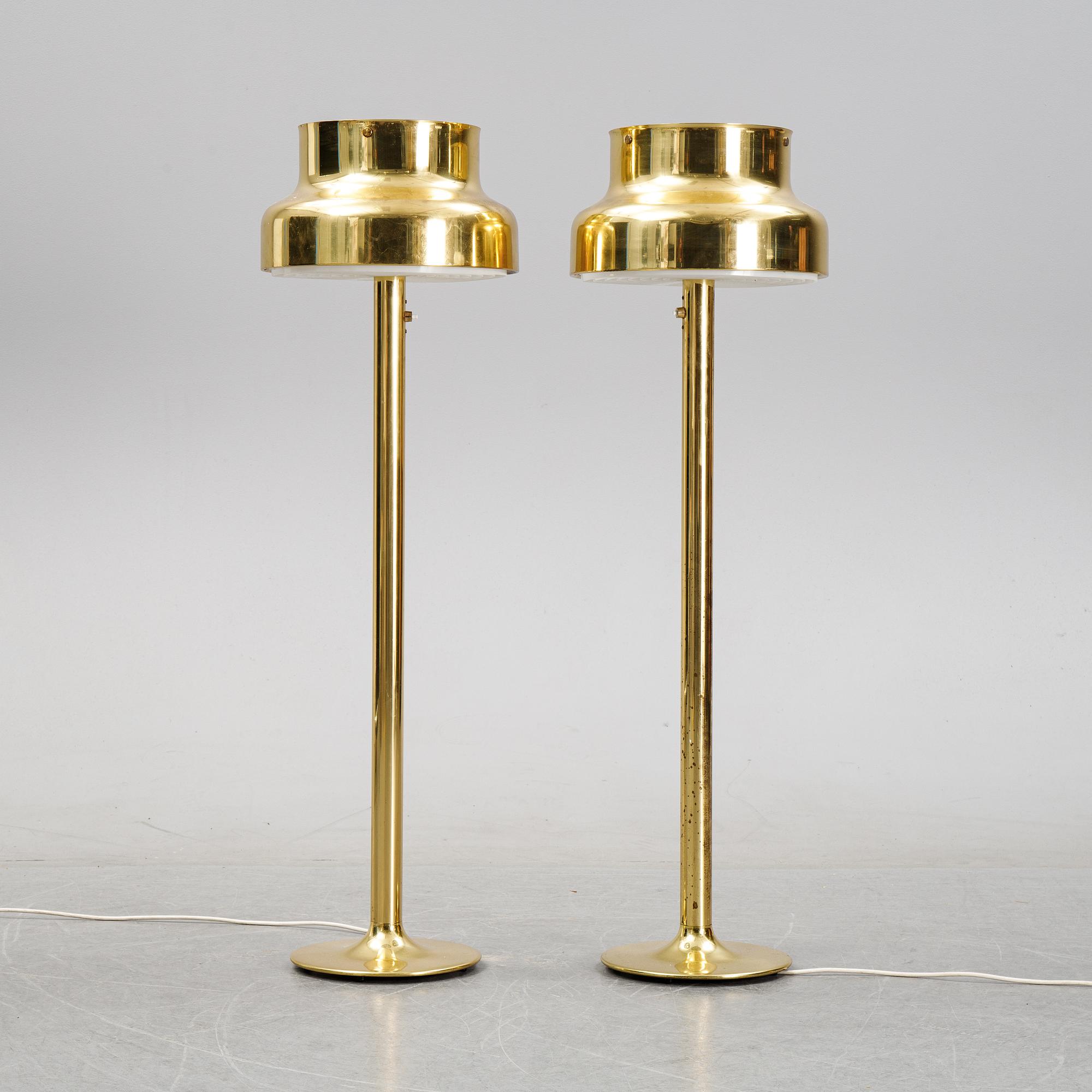 Anders Pehrson, a set of two 'Bumling' floor lights, Ateljé Lyktan, Åhus, 1960's/1970's.