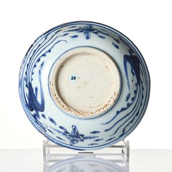 Skål, porslin. Mingdynastin, Wanli (1572-1620).