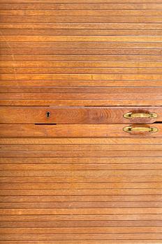 A mid 20th century oak archive cabinet.