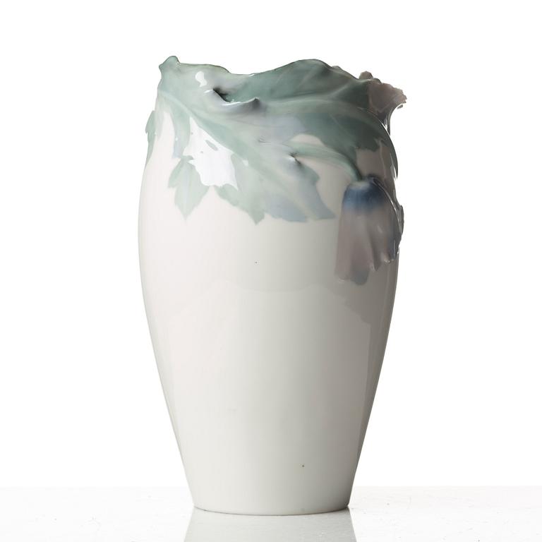 Algot Erikson, an Art Nouveau porcelain vase, Rörstrand, Sweden ca 1900.