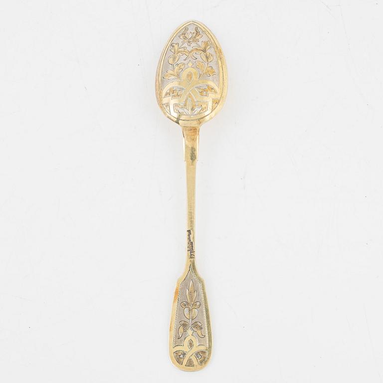 A Russian Silver-Gilt Spoon, 1884.