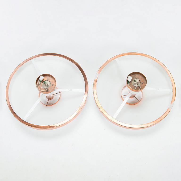 A pair mid-20th century 'ER 180' ceiling lights for Itsu.