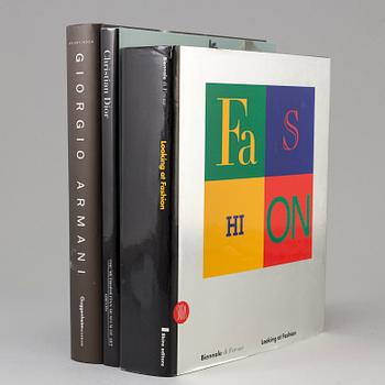 BOOKS ABOUT FASHION (3), exhibition catalogues, Christian Dior, Giorgio Armani etc.