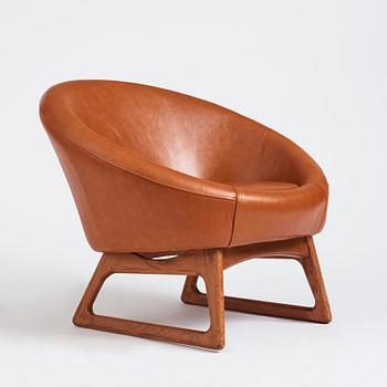 Kurt Østervig, a '57A' easy chair, Rolschau Møbler, Denmark, 1950s.