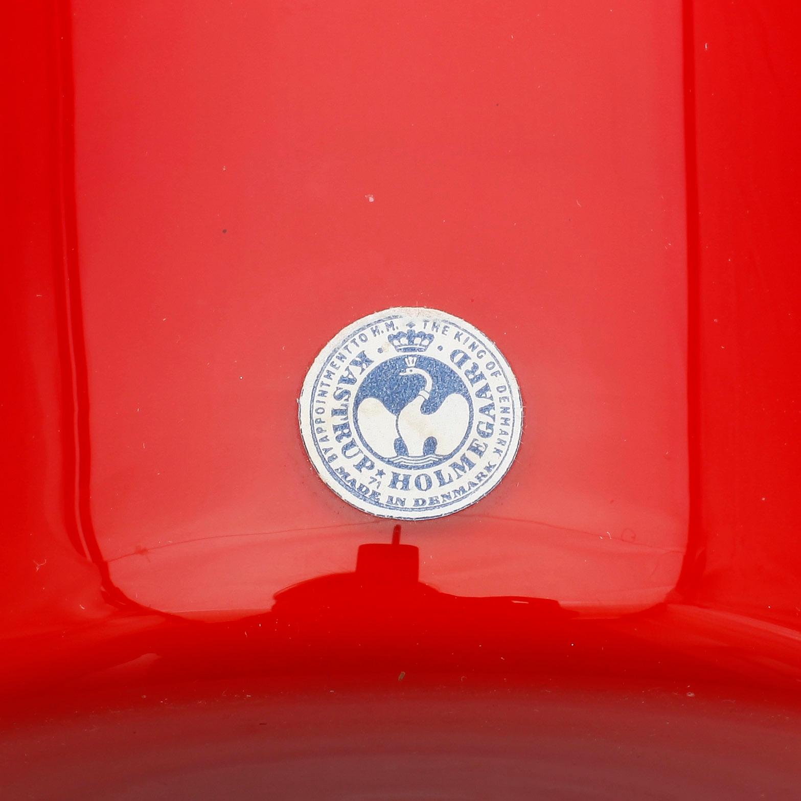 KARAFF MED PROPP, glas, Holmegaard, Danmark, 1900-talets mitt.