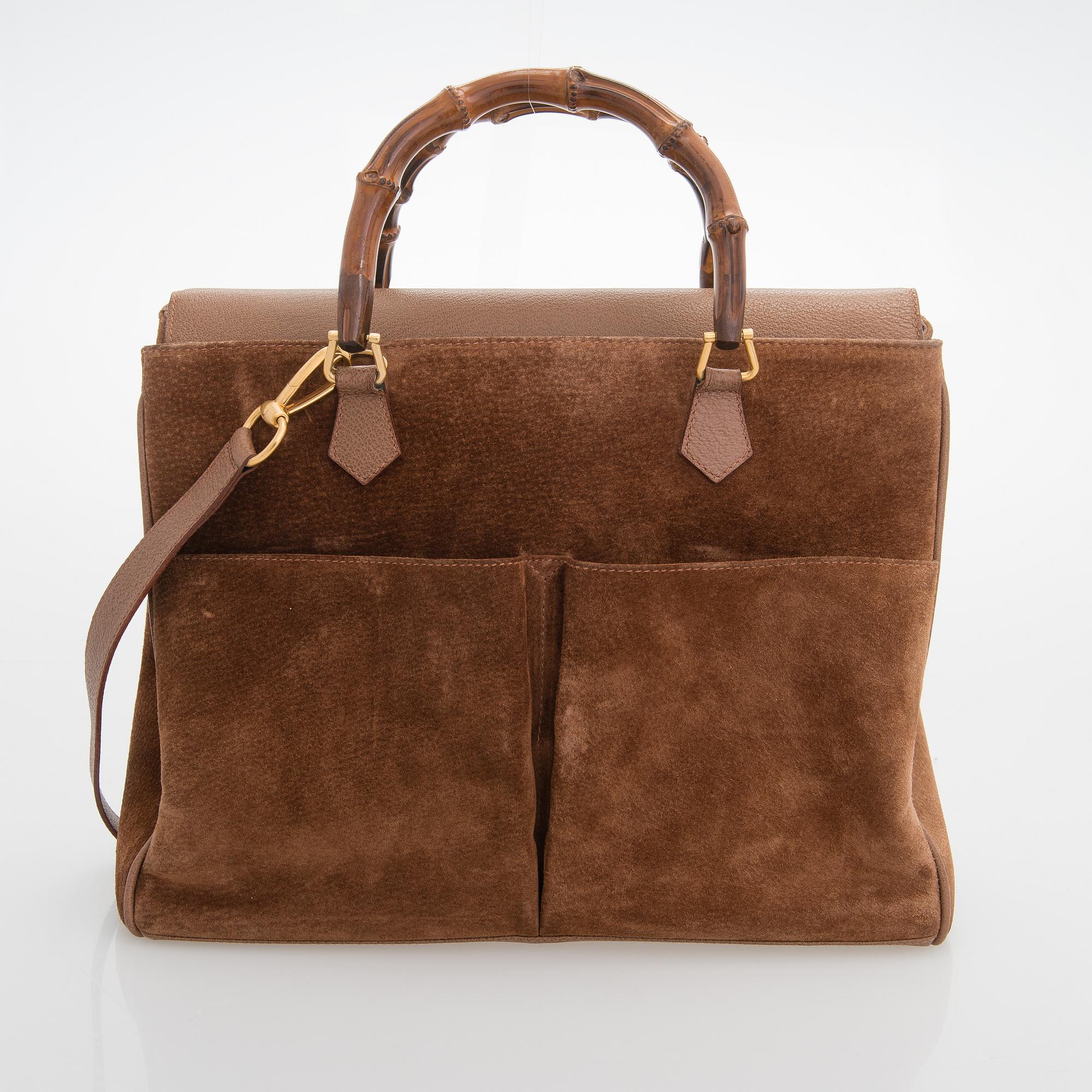 Gucci, Bamboo Flap Tote Bag.