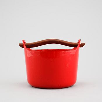 TIMO SARPANEVA, gryta, emaljerat gjutjärn, Rosenlew, Finland, 1960-1972.