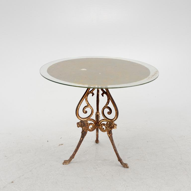 Trädgårdsmöbler, fyra delar, 1900-talets första hälft.