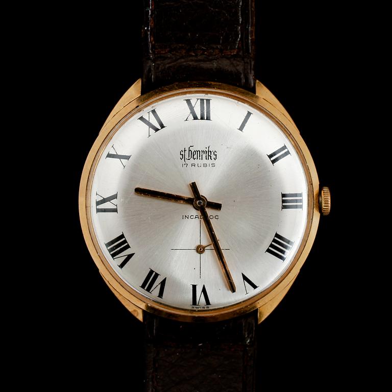 ARMBANDSUR, 18k guld, St Henriks.