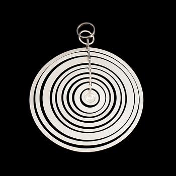 Tapio Wirkkala, PENDANT, "Silver moon", sterling silver, N. Westerback 1974.