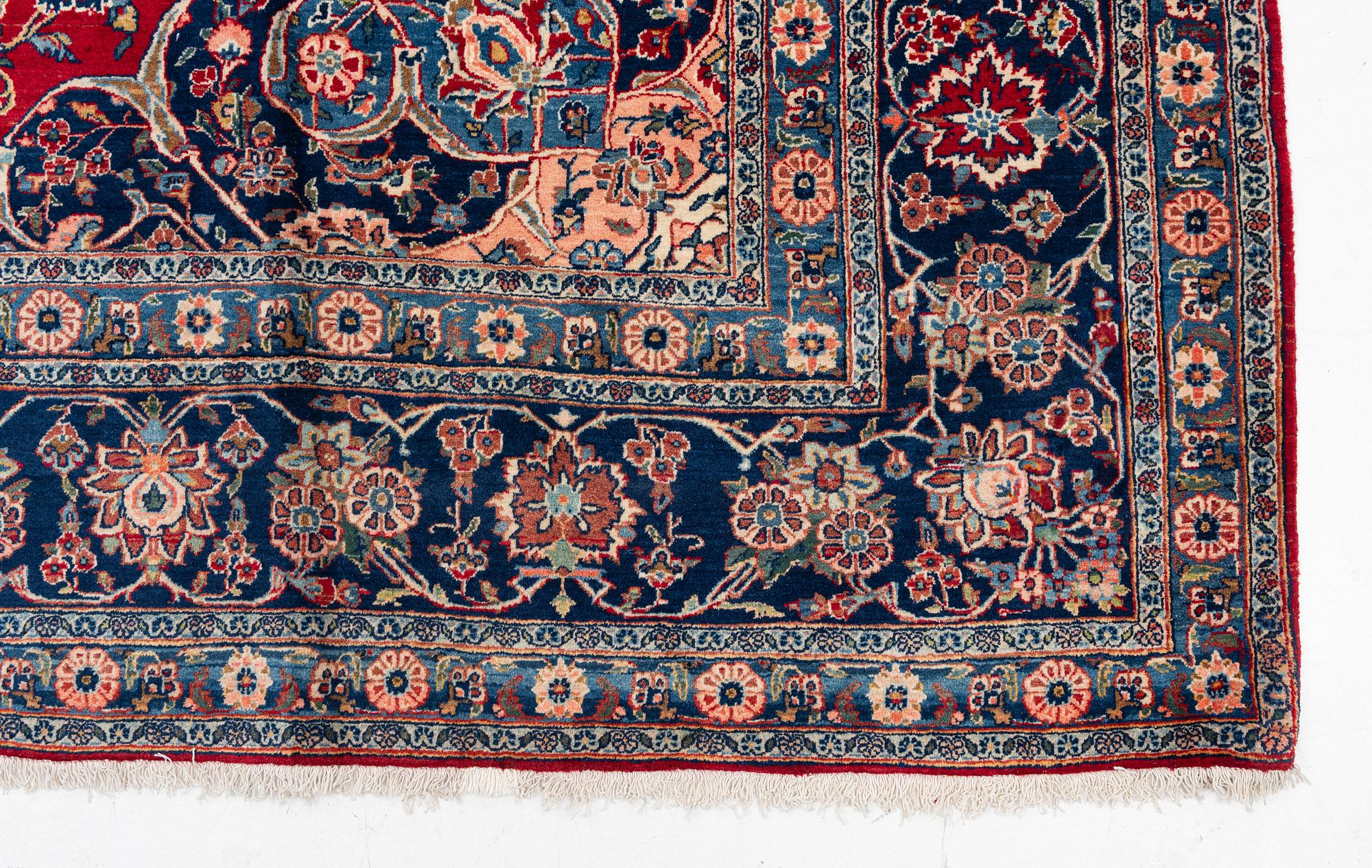 Carpet, Keshan, approx. 360 x 260 cm.