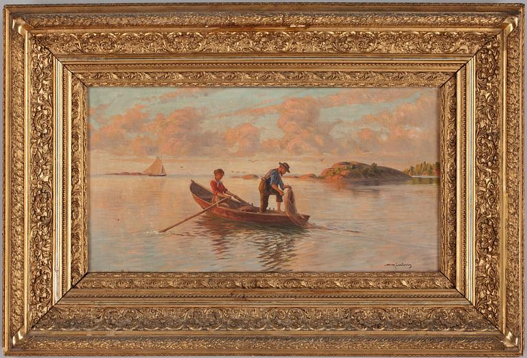 DAVID RÖNNBERG, olja på duk. Sign.